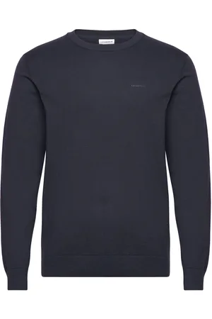 Lindbergh Knitted O-Neck Sweater Navy