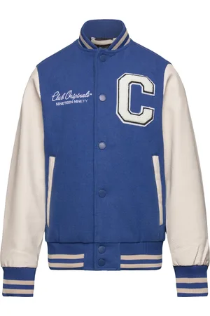 JACK & JONES Jorcollege Wool Blend Bomber Jacket Jnr Jack & J S Blue