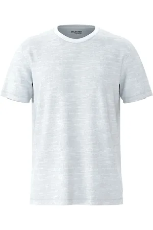 SELECTED Slhaspen Slub Ss O-Neck Tee Noos White
