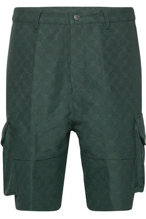 Daily paper Benji Monogram Cargo Shorts Green