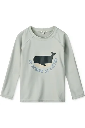 Liewood Noah Placement Longsleeve Swim Tee Blue