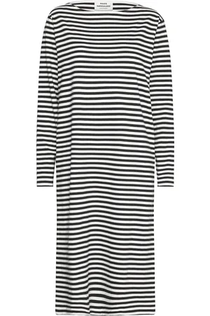 Mads Norgaard Soft Single Stripe Silas Dress Black