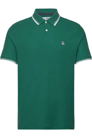 Original Penguin Tipped Polo Org Piq Green