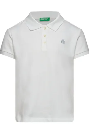 Benetton H/S Polo Shirt White