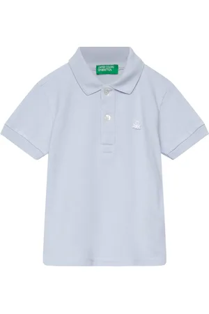 Benetton H/S Polo Shirt Blue
