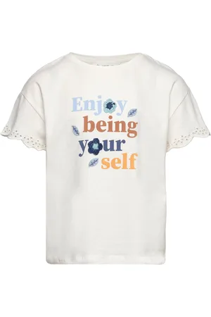 MANGO Printed Message T-Shirt White