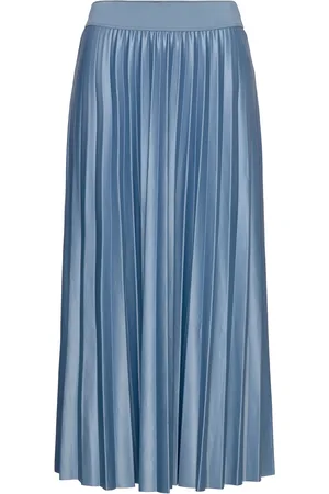 VILA Vinitban Midi Skirt - Noos Blue