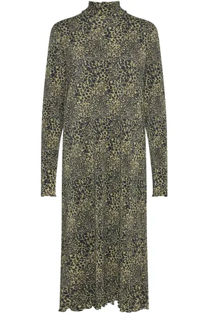 Mads Norgaard Luno Halto Dress Aop Khaki