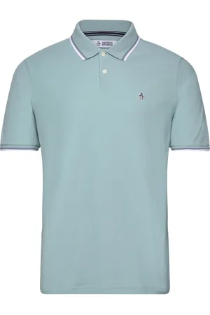 Original Penguin Tipped Polo Org Piq Blue