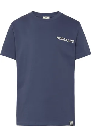 Mads Norgaard Printed Tee Thorlino Tee Navy