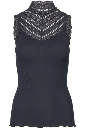Rosemunde Rwbenita Sl Turtleneck Lace Top Navy