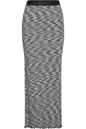 Mads Norgaard 2X2 Cotton Space Maxine Skirt Black