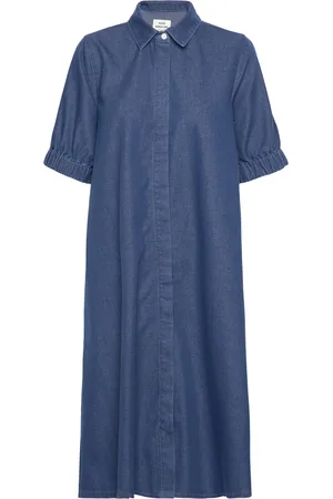 Mads Norgaard Soft Denim Dancella Dress Blue
