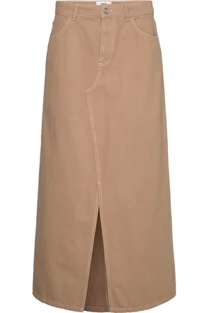 Mads Norgaard Soil Denim Ketty Skirt Beige
