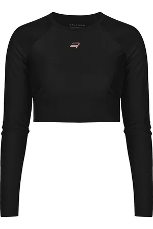 Röhnisch Shine Cropped Long Sleeve Black
