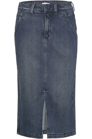 TOM TAILOR Denim Skirt With Slit Blue