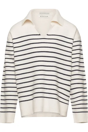 TOM TAILOR Striped Knit Pullover Patterned