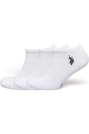 U.S. Polo Assn. Uspa Socks 3 Pak Ariz Men White