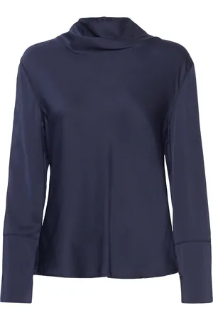 Ahlvar Gallery Ayumi Silk Blouse Navy