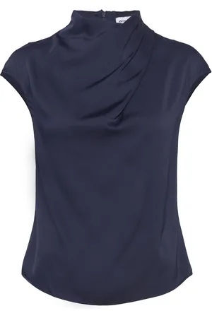 Ahlvar Gallery Lima Silk Top Blue