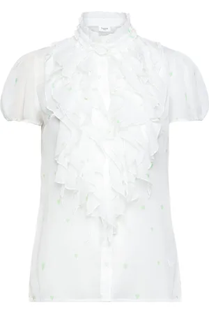 Saint Tropez Liljasz Crinkle Ss Shirt White