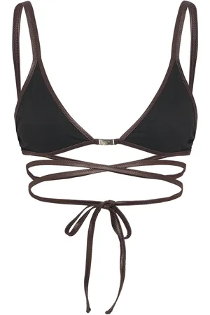 Filippa K Contrast Triangle Swim Top Black