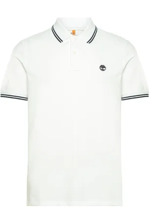 Timberland Tipped Pique Short Sleeve Polo White