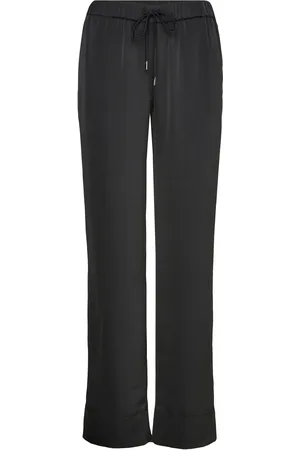 Calvin Klein Lw Shiny Satin Pyjama Pants Black