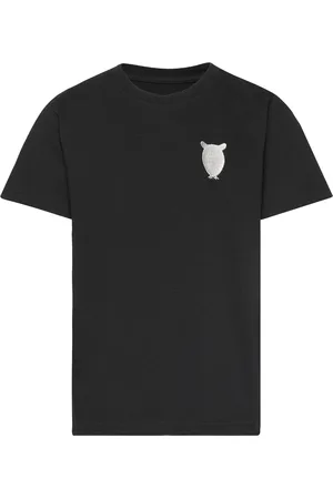Knowledge Cotton Apparal Regular Short Sleeve Heavy Single W Black