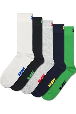 Happy Socks 5-Pack Solid Socks Green
