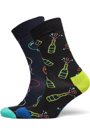 Happy Socks 2-Pack You Did It Socks Gift Set Black