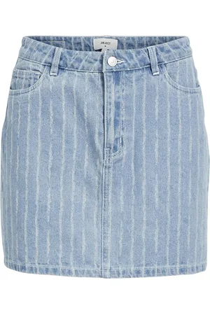 Object Objsali Hw Denim Mini Skirt 131 Blue