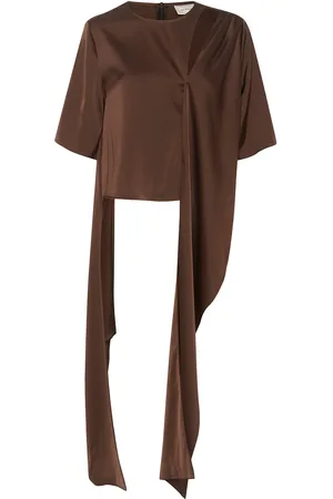 Gestuz Harpergz Knot Blouse Brown