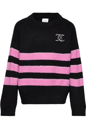 Juicy Couture Juicy Textured Stripe Jumper Black