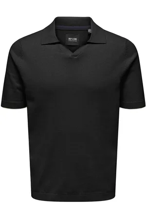 Only & Sons Onsdal Life Reg Ss 14 Resort Polo Knit Black
