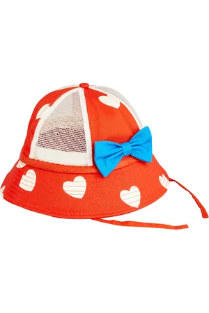 Mini Rodini Hearts Aop Sun Hat Red