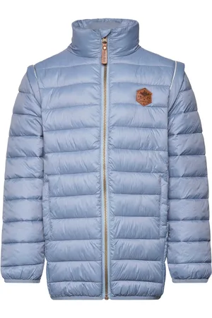 Mikk-Line Nylon Puffer 2 In 1 Jacket Blue