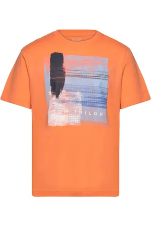 TOM TAILOR Printed T-Shirt Orange