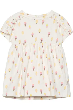 Minymo Dress Ss Aop Cream