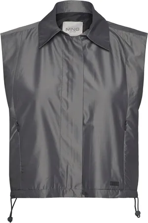 MANGO Parachute Vest Grey