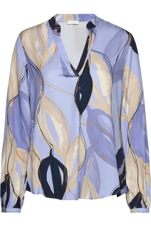 Tamaris Cisna V-Neck Blouse Aop Blue