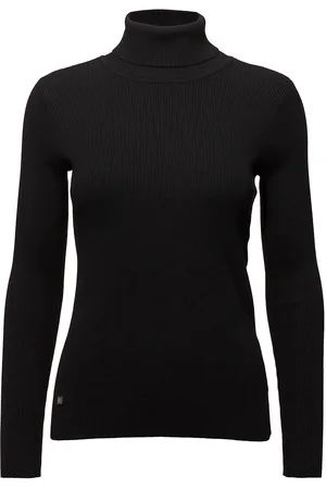 Ralph Lauren Stretch Cotton Modl-L/S Turtle Neck Black