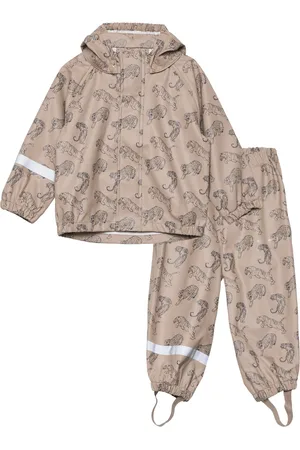 Sofie Schnoor Baby and Kids Simonsk Rain Suit Beige