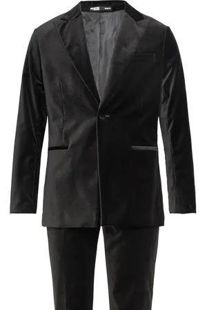SELECTED Slhslim-Hale Velvet Suit B Black