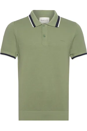 GANT Cotton Pique Ss Polo Green