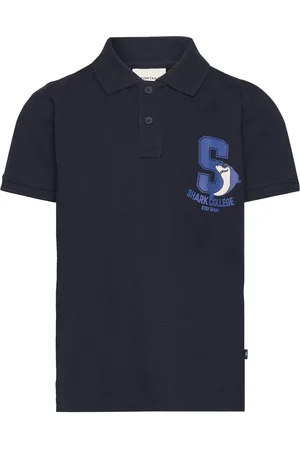 TOM TAILOR Printed Polo Shirt Navy