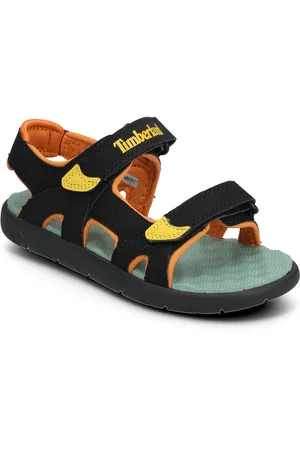 Timberland Perkins Row Backstrap Sandal Black W Medium Yellow Black