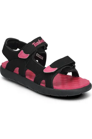 Timberland Perkins Row Backstrap Sandal Black W Bright Pink Black