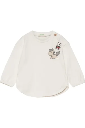 Benetton T-Shirt L/S Cream
