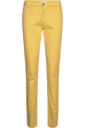 Cream Crann Twill Pant - Coco Fit Yellow